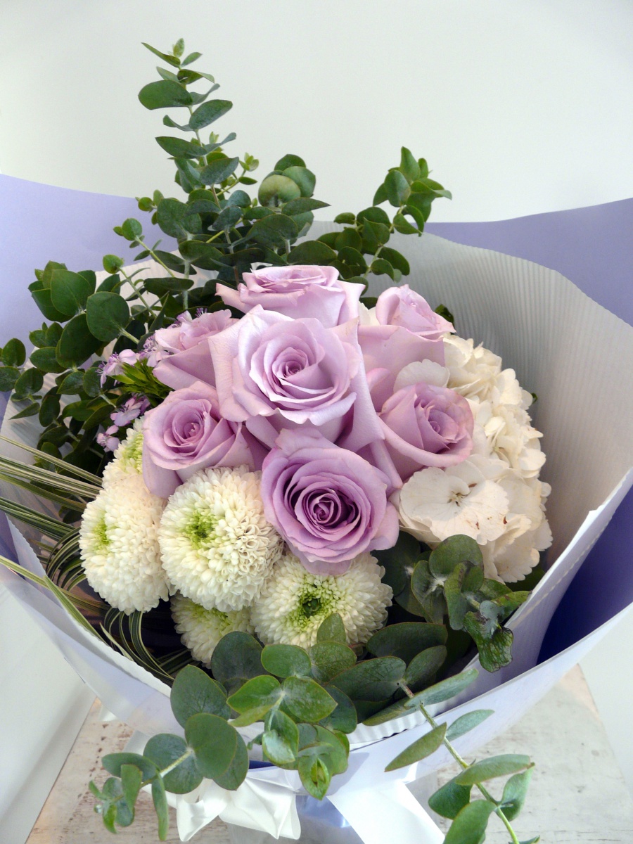 紫玫瑰花束 花束 紫色 台中晴天花藝 晴天花藝有限公司