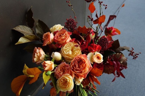晴天花藝 | Autumn retro bouquet